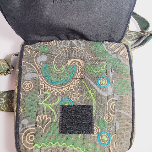 Boho Embroidered Crossbody/Belt Bag – 100% Cotton – Made in Nepal - Picture 8 of 14